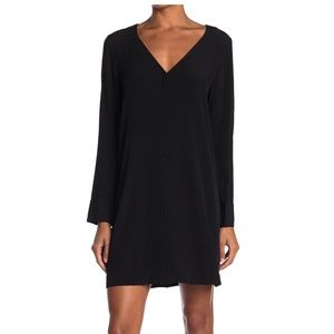 Madewell Heather Long-Sleeve Button-Front Dress